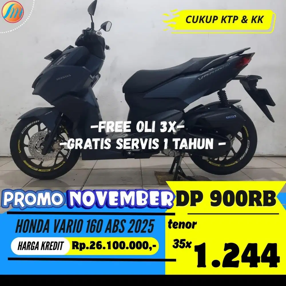 DP 900RIBU KREDIT HONDA VARIO 160 ABS 2025 SEKEN BERGARANSI PAJAK ON