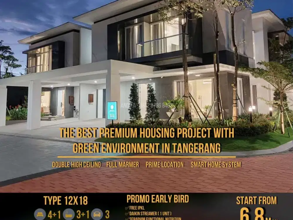 RUMAH SULTAN LEBAR 12 FITUR CANGGIH DI GADING SERPONG BSD