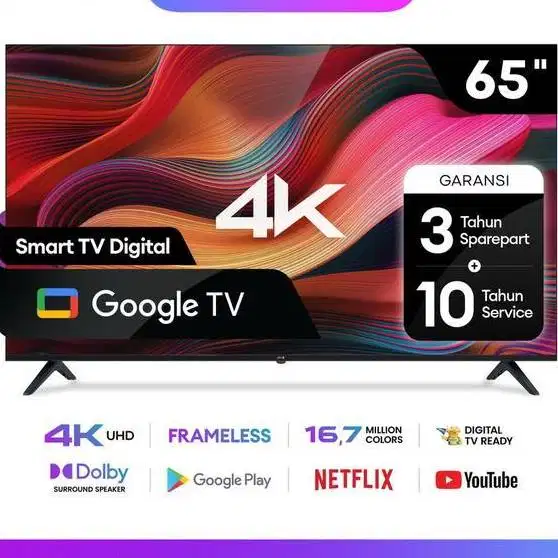 SPC GOOGLE TV 65 INCH 4K QLED - ST 65 FREE BRACKET