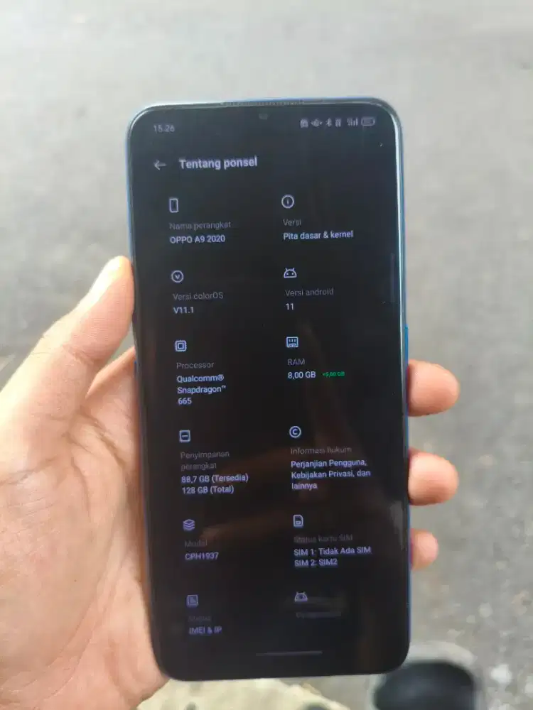 oppo a9 ram 8 Snapdragon 665