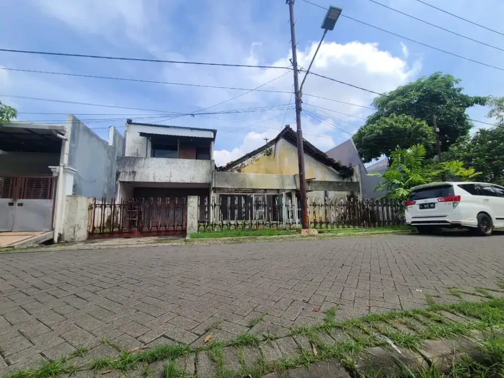 A043 JUAL KAVLING AREA TENGGILIS, RAYA JEMURSARI ADA IMB DAN BANGUNAN TUA MURAH