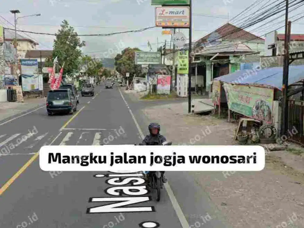 tanah pinggir jalan raya Wonosari km 8 cocok untuk usaha