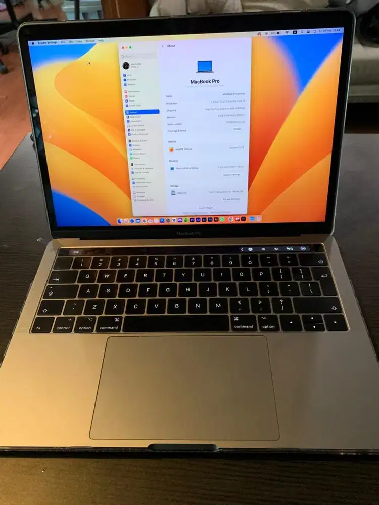 Apple Macbook Pro 13 2017 Touchbar