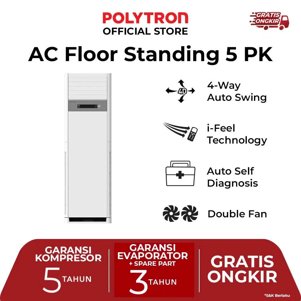 AC STANDING POLYTRON 5 PK 4250 WATT - PSF 5032