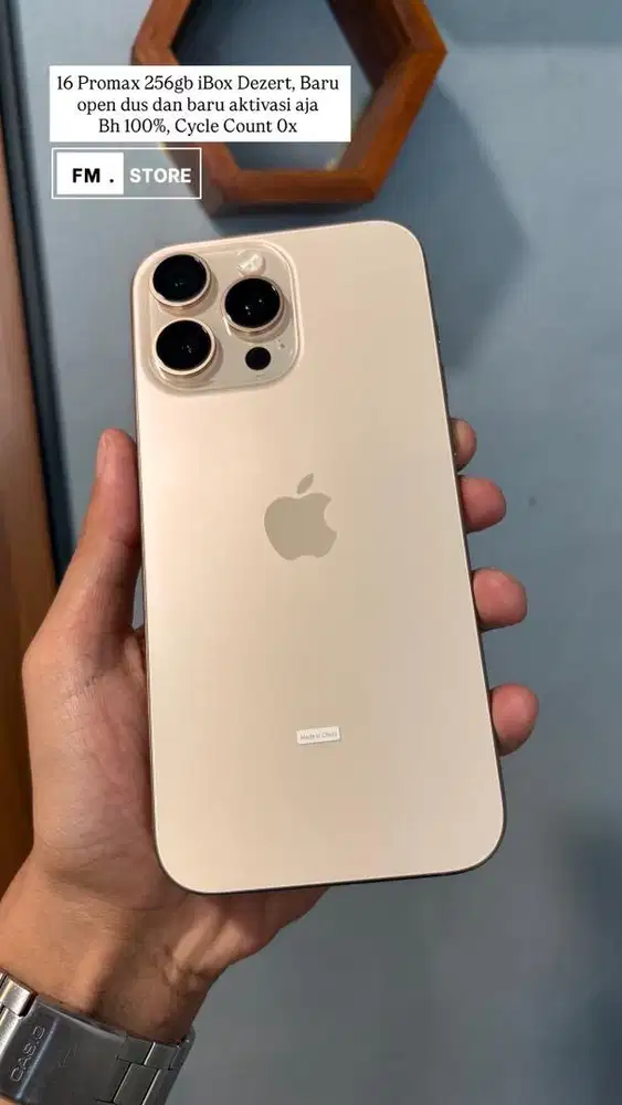 Iphone 16 Promax 256gb Dezert baru open dus dan aktivasi iBox