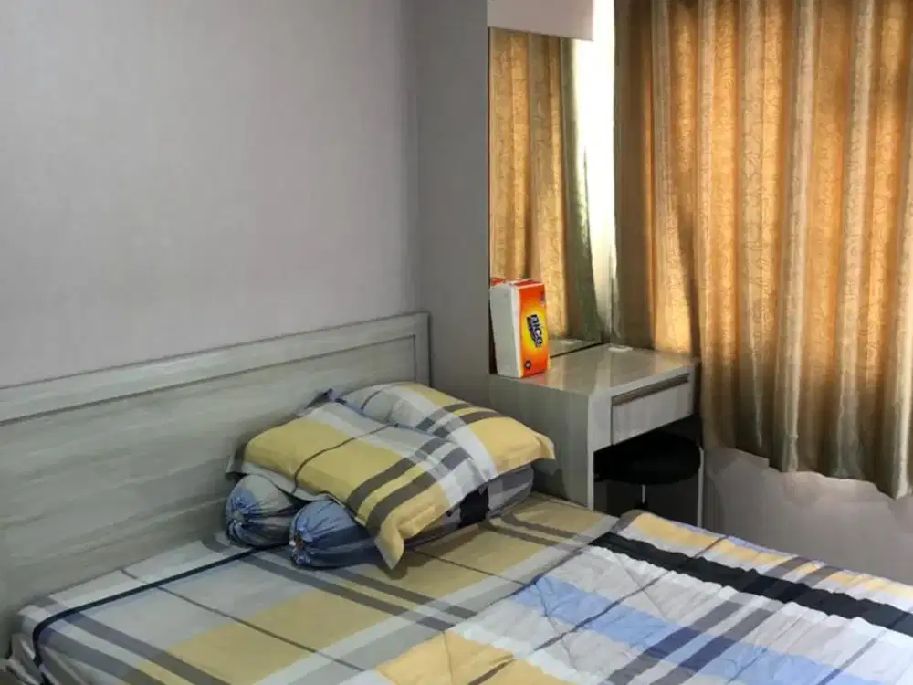 ready unit apartemen green lake sunter,2kamar furnished siap huni,2 AC dan waterheater,view laut priok