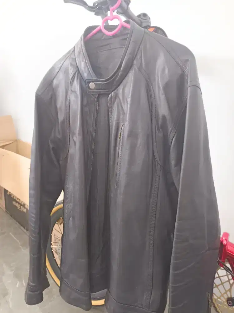 Jaket kulit asli seken