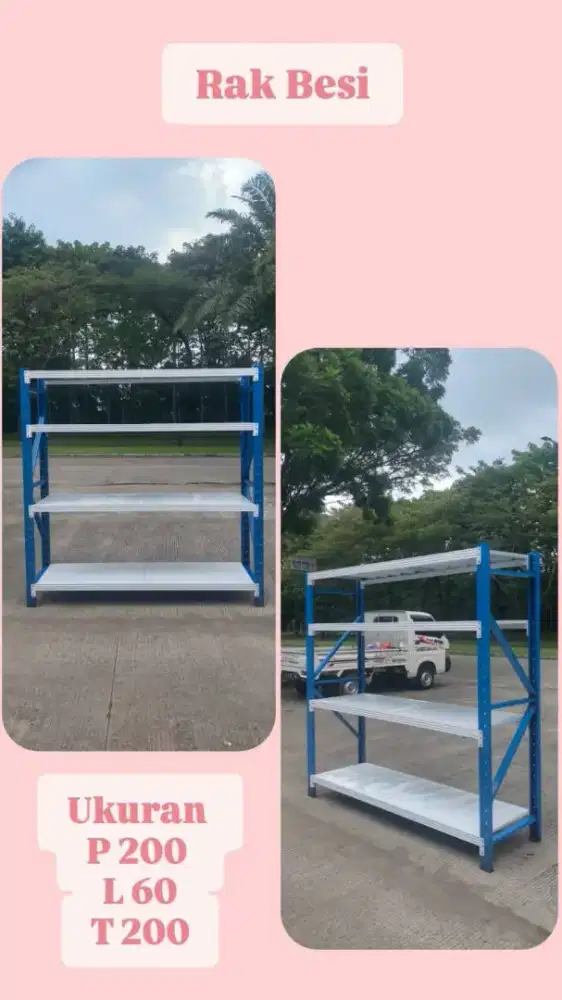 Rak besi jualan minimarket