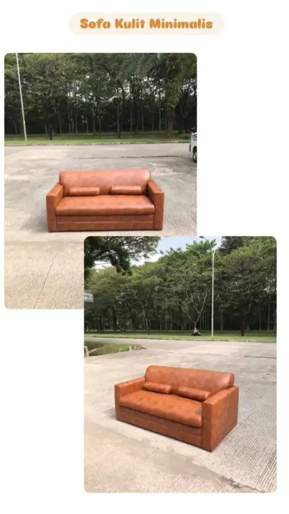 Sofa kulit minimalis mulus