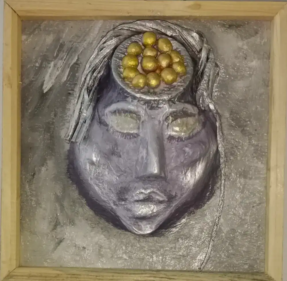 Lukisan futuristik 3D wajah