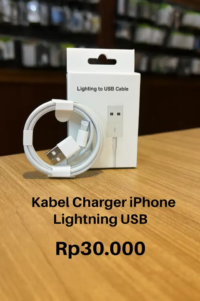 Kabel Data Charger iPhone Lightning to USB