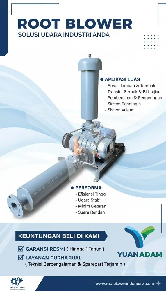 Root Blower Murah Brand Airmmax 4 Inchi 11 kW