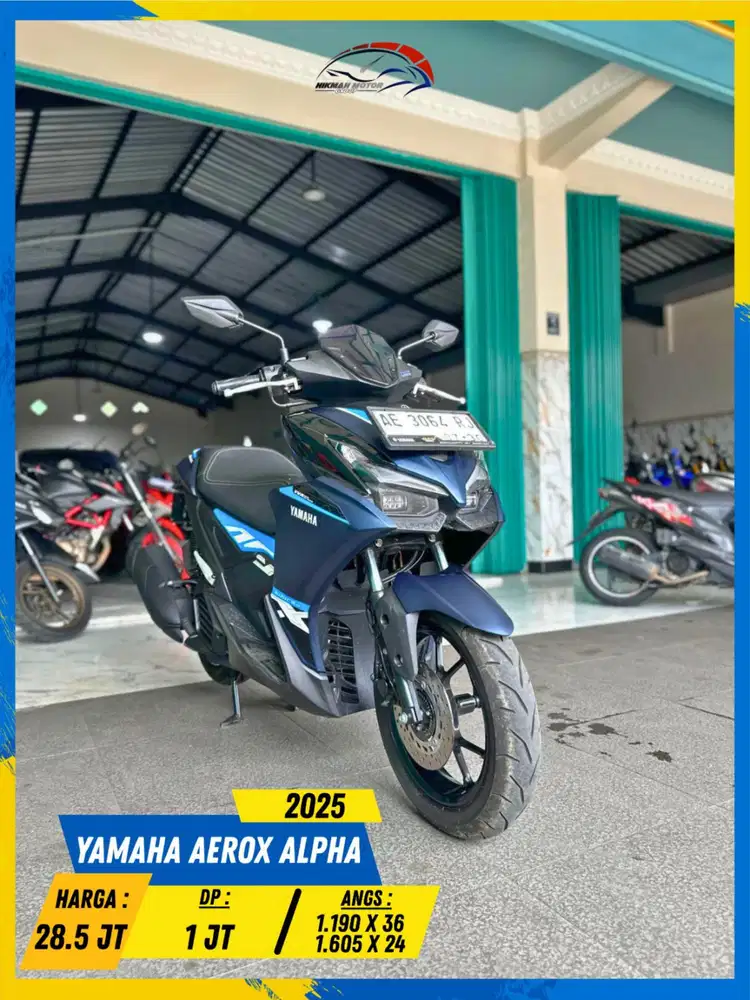 YAMAHA AEROX ALPHA 2025 PLAT AE MAGETAN LURR HIKMAH MOTOR KEPUH MALANG
