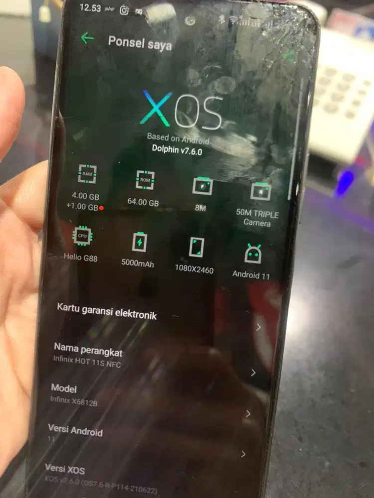 Infinix hot 11s nfc normal