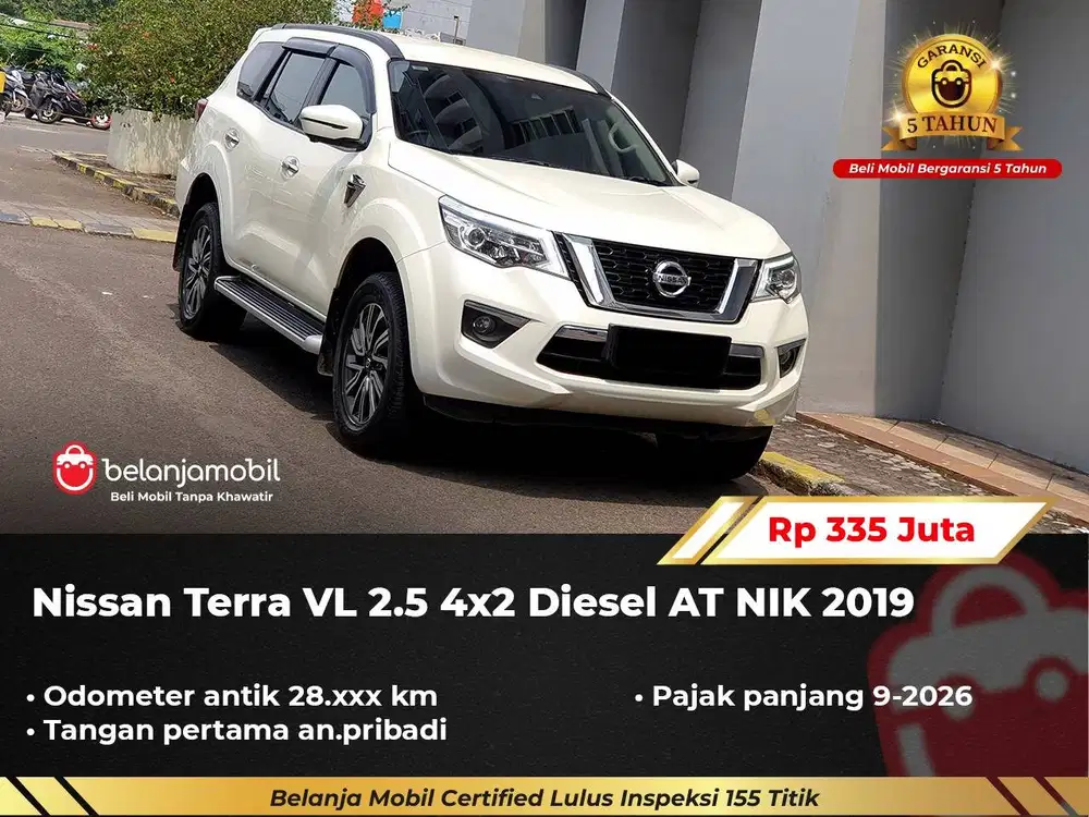 [ GARANSI 5TH ] Nissan Terra VL 2.5 4x2 Diesel AT 2019/2020