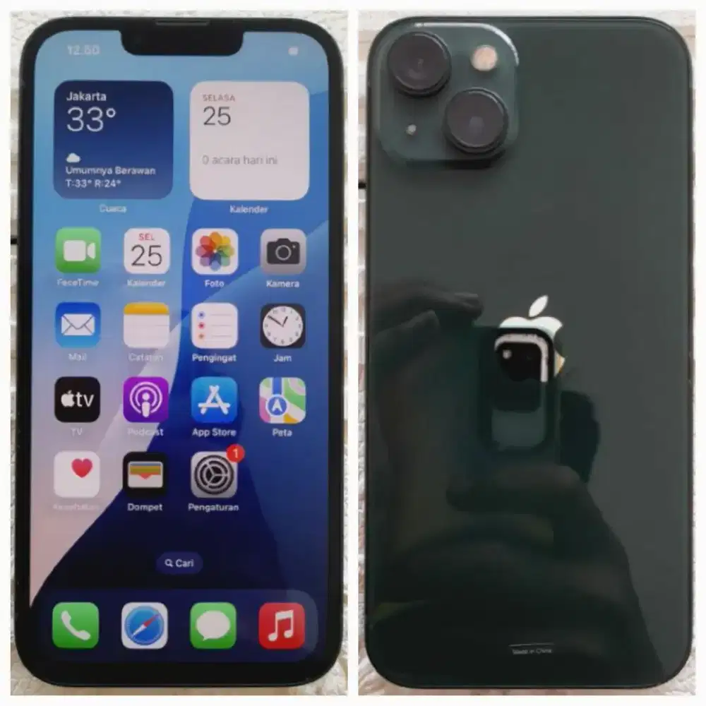 IPHONE 13 128GB 8BOX FULLSET MULUS NO MINUS