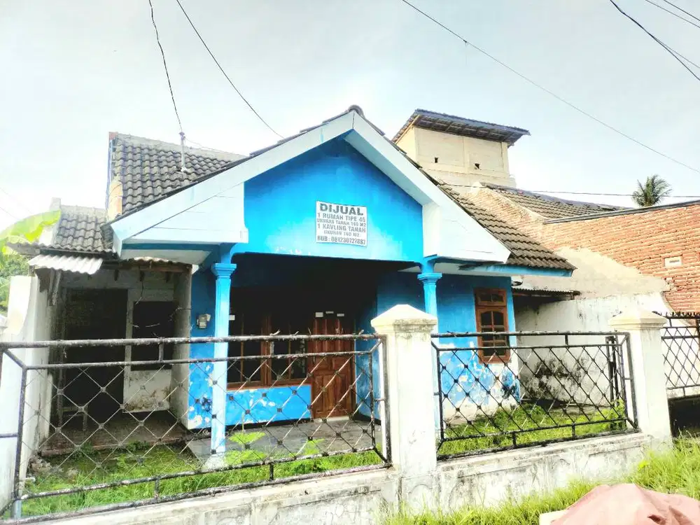 DIJUAL RUMAH DAN TANAH SAMPING RUMAH UK.160m²