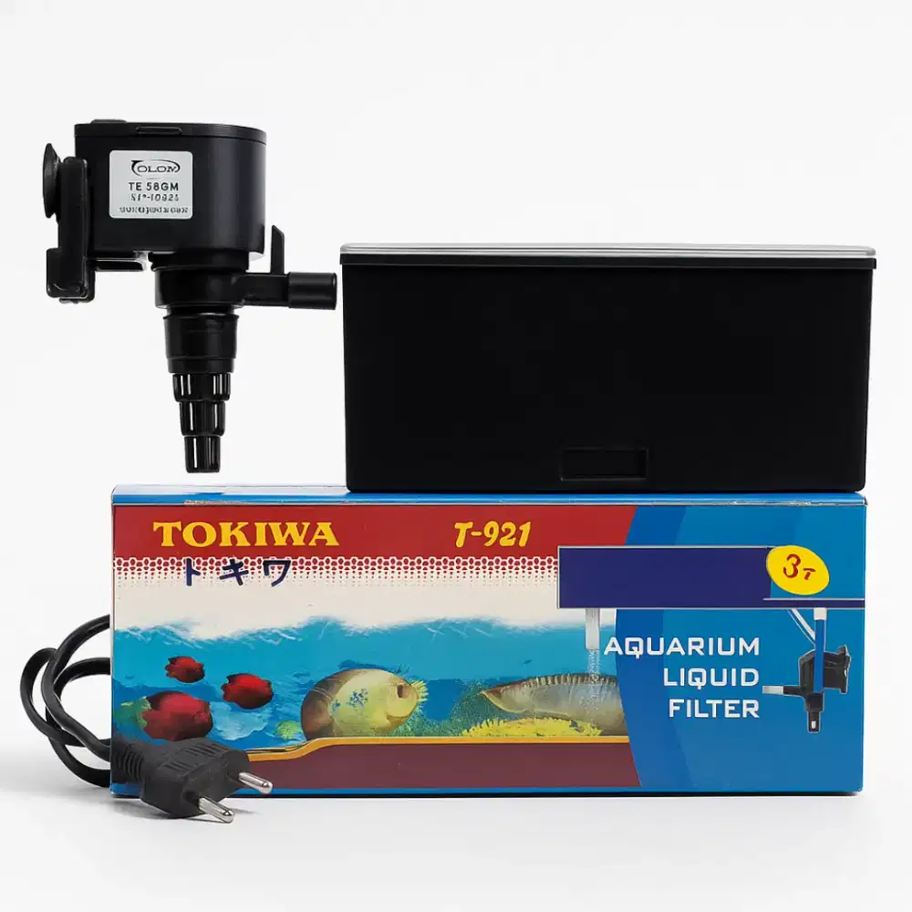 Filter Akuarium Tokiwa T-921 + Pompa Air Tecson – Filter Air 3 in 1