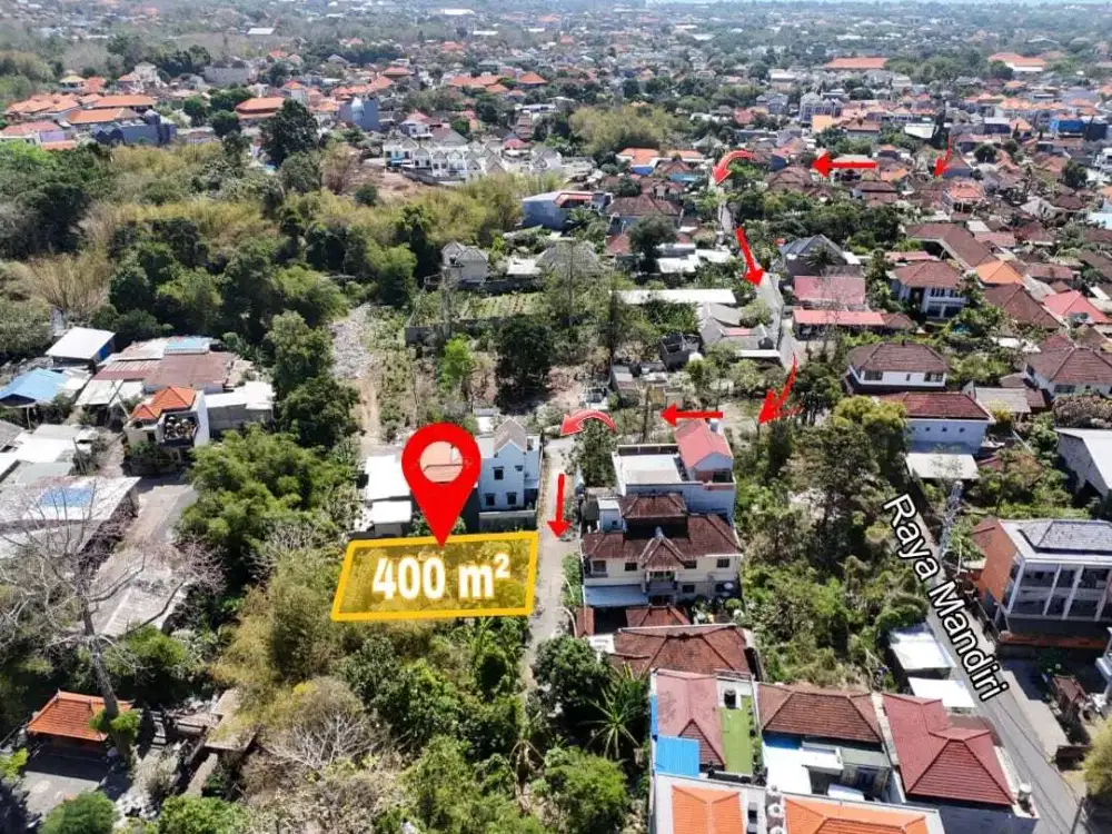 Tanah Plot Kecil Taman Griya Jimbaran Bawah Bali