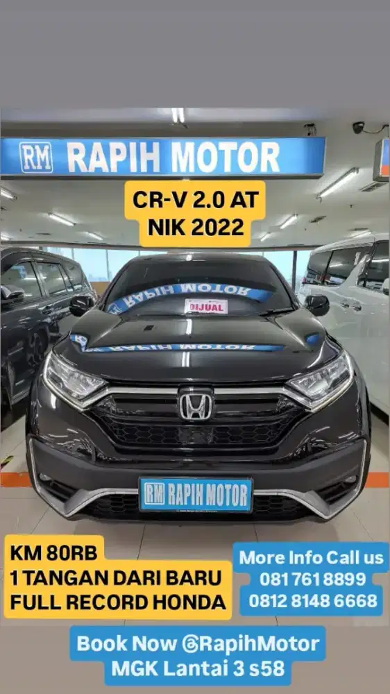 CRV 2000cc NIK 2022 Hitam 1 Tangan