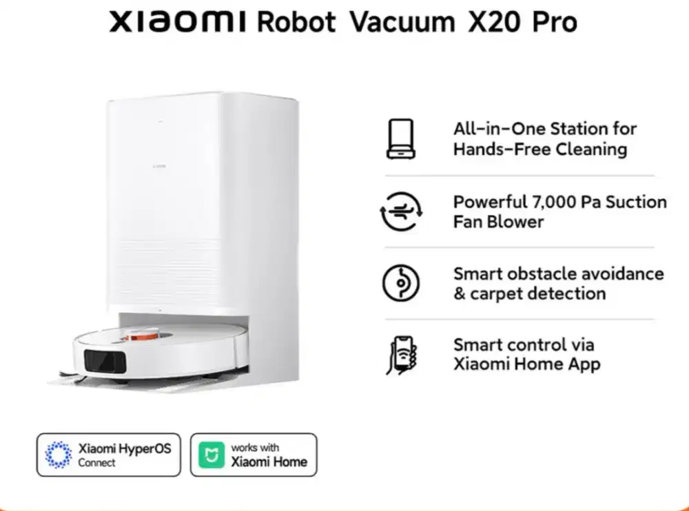 Xiaomi Robot Vacuum X20 Pro