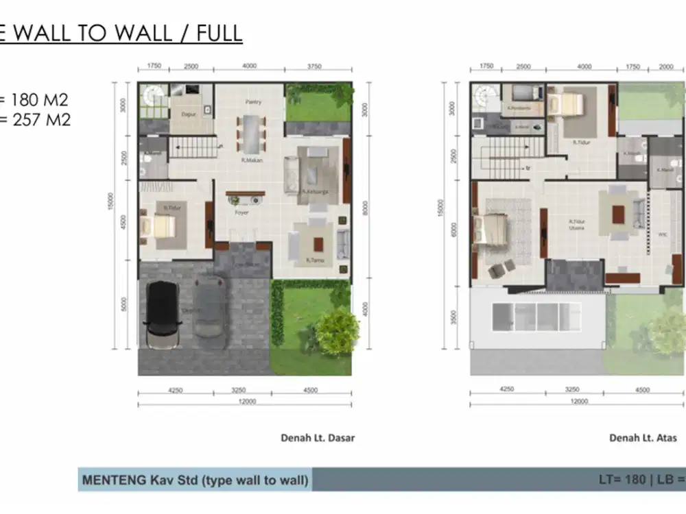 New Menteng @ Gading Serpong 12x15 Full bangunan 2 lantai