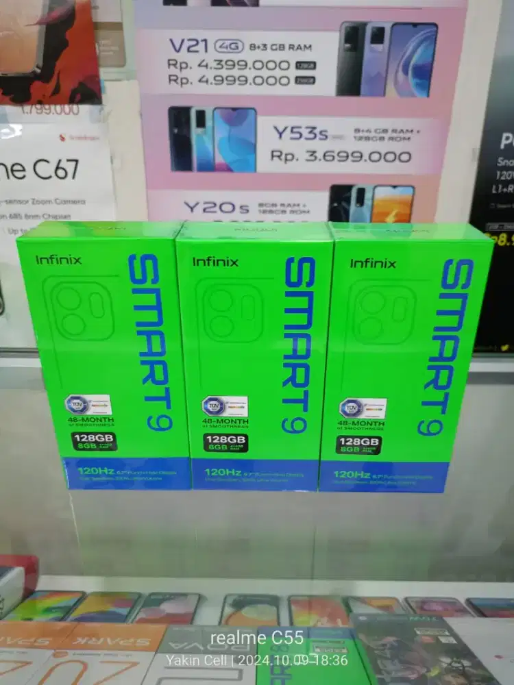 Infinix Smart 9 4/128 GB Helio G81 Layar 120 Hz Garansi Resmi