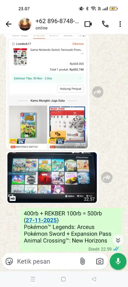 Promo Games OFW Nintendo Switch 2 OLED V2 V1 LITE