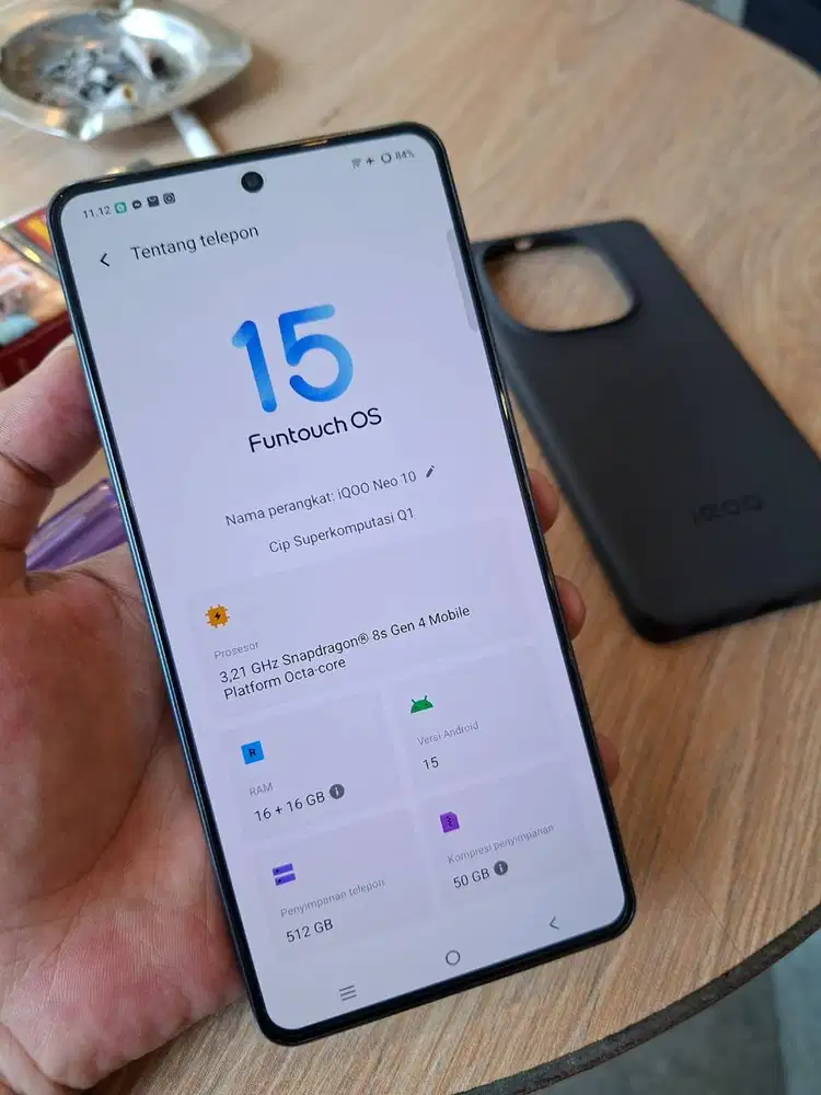 iQOO Neo 10 RAM 16/512GB Like New – Fullset Pembelian  31 Oktober 2025