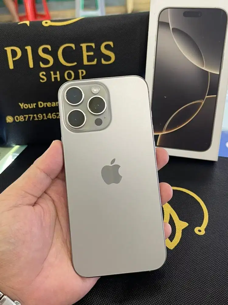 IPHONE 16 PRO MAX 256 BH100 IBOX JUNI 2026 MULUS FULSET