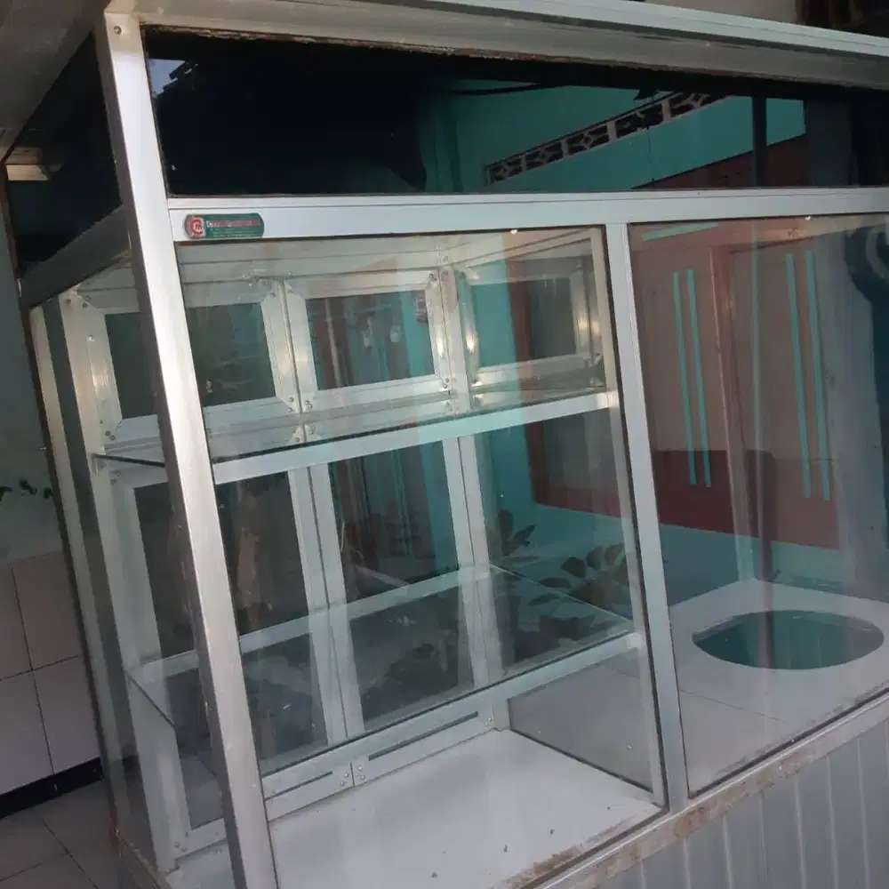 jual murah nego abis gerobak aluminium