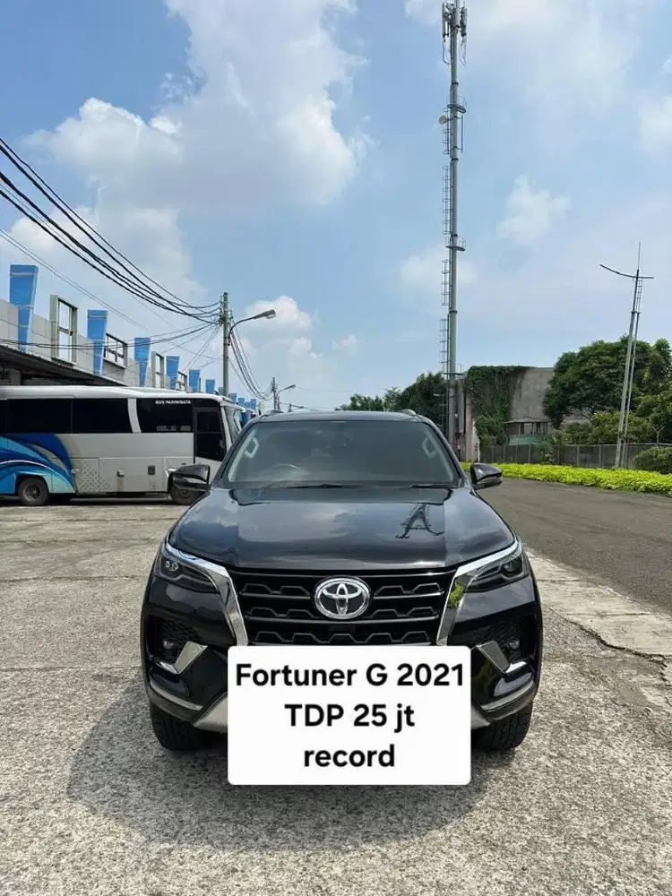 Toyota Fortuner G / Vrz 2021 Tdp jt / 2020 hitam 2022 facelift diesel