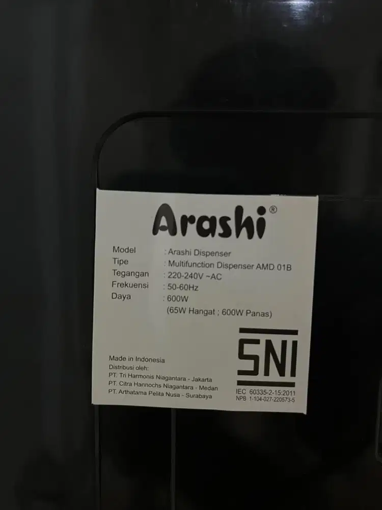 Jual Arashi Multifunction Dispenser AMD 01B