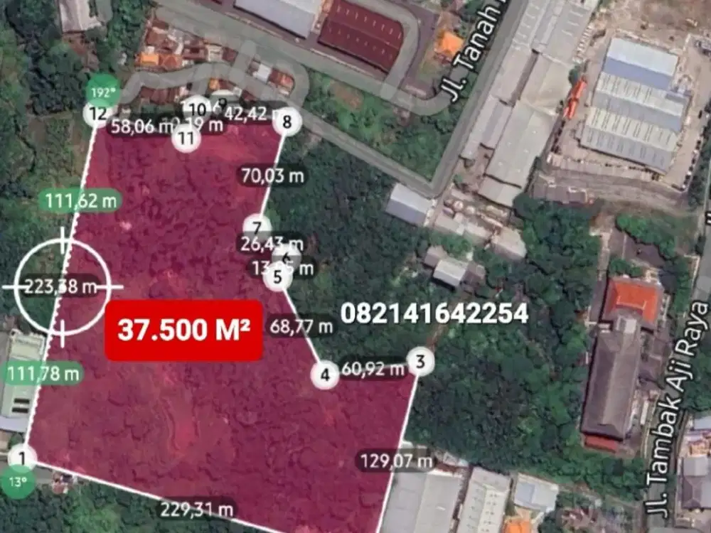 [L] Tanah Kosong 3.75 Ha area Industri SEMARANG, Hrg dbawah NJOP, Ciamik