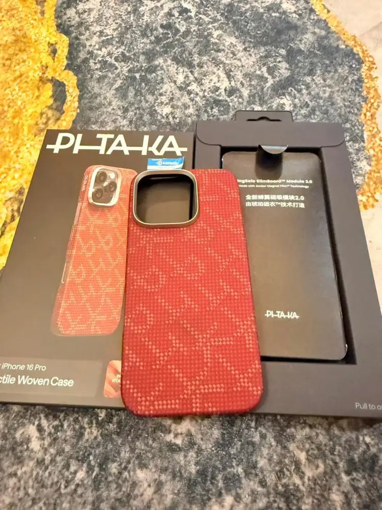 Case iphone 16 PRO Carbon Pitaka Tactile Woven Magsafe Ultra slim case