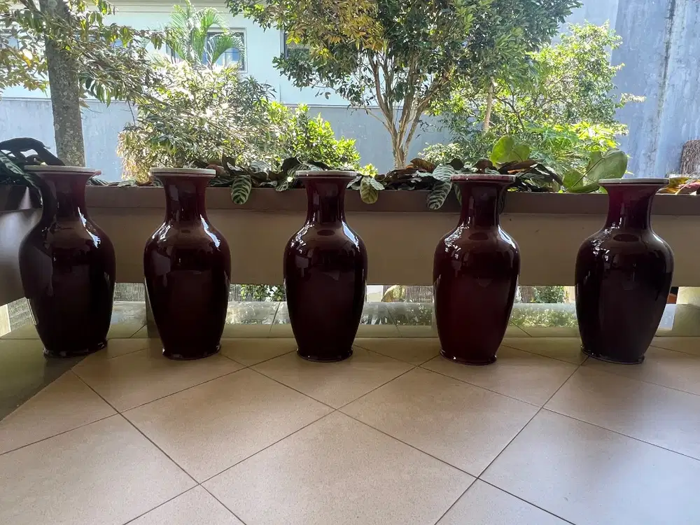 Guci untuk pajangan (5 buah)