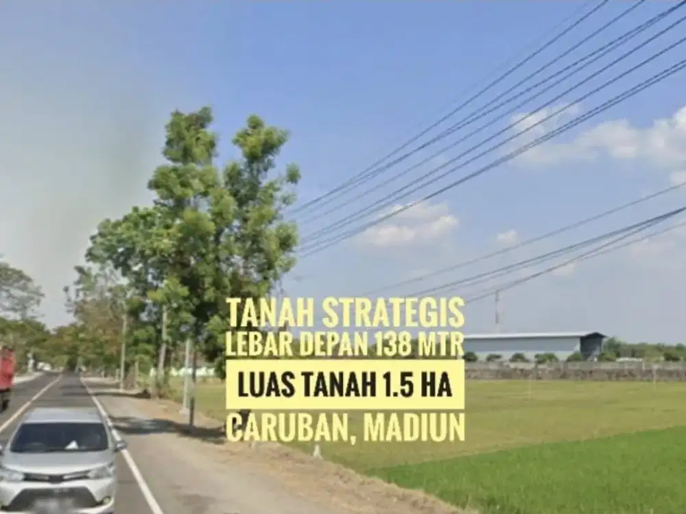 [Ba] Tanah Zona Industri LD 138 mtr, Dekat Gerbang TOL Caruban MADIUN, Baguss