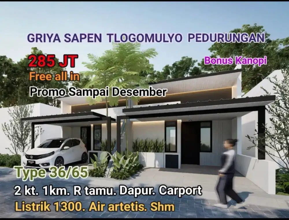 DI JUAL RUMAH BARU MURAH DI PEDURUNGAN