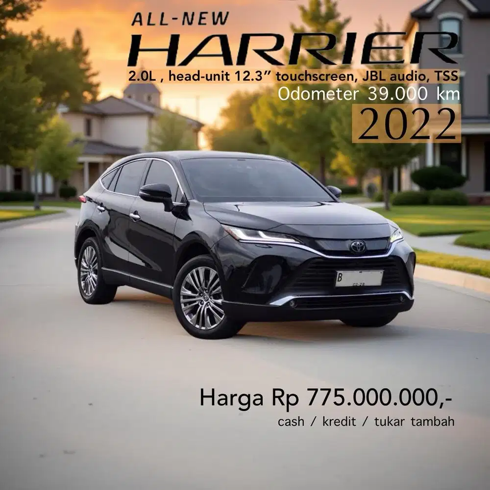 Toyota Harrier 2.0 Z Premium TSS 2022