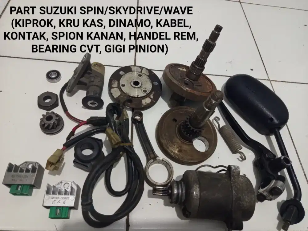 Part suzuki spin dinamo kiprok krukas pinion bearing spion handle rem