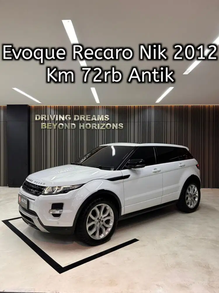 Range Rover Evoque Recaro A/T 2013 Putih B89VF Km72rb Nik 2012