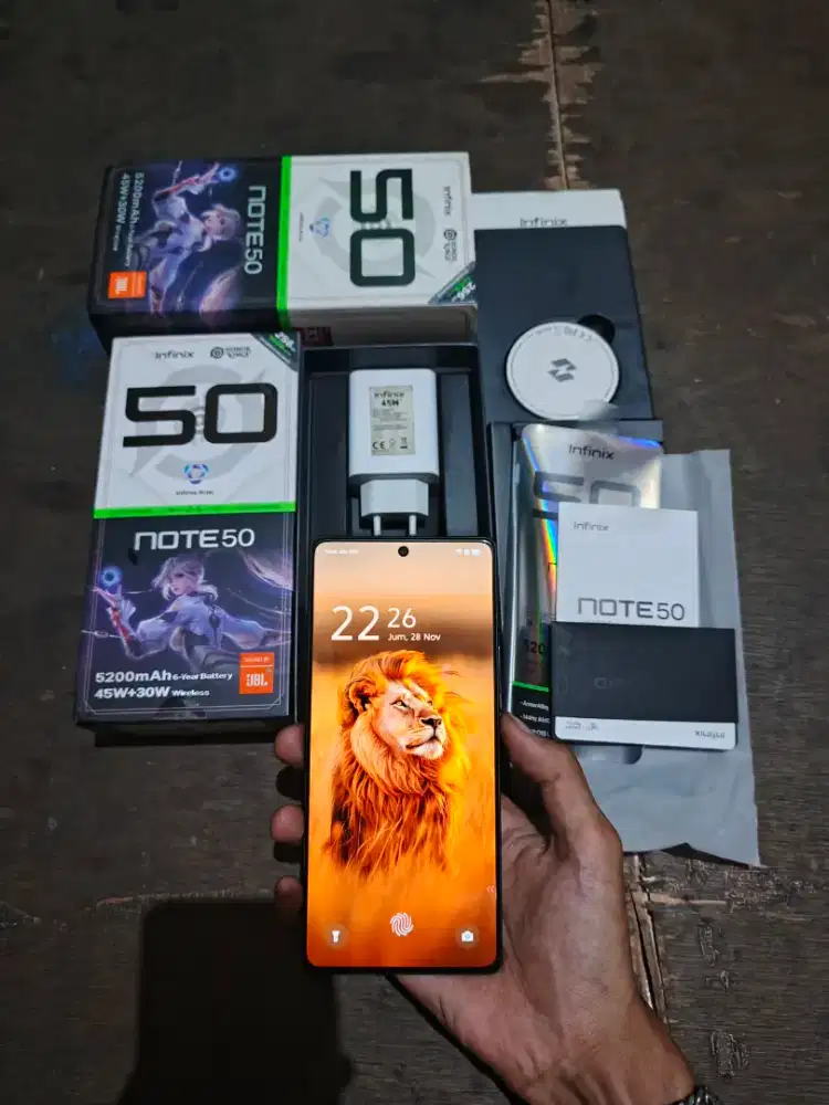 Infinix Note 50 Ram 8+8/256 Fullset