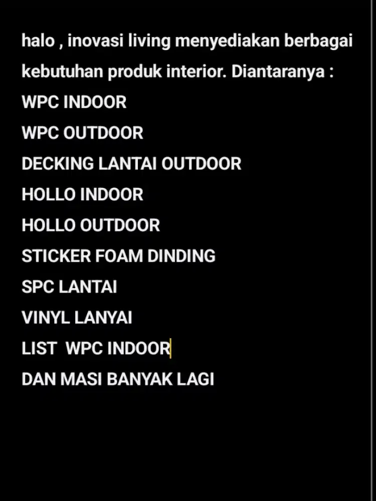 WPC INDOOR K SERIES 290CM
