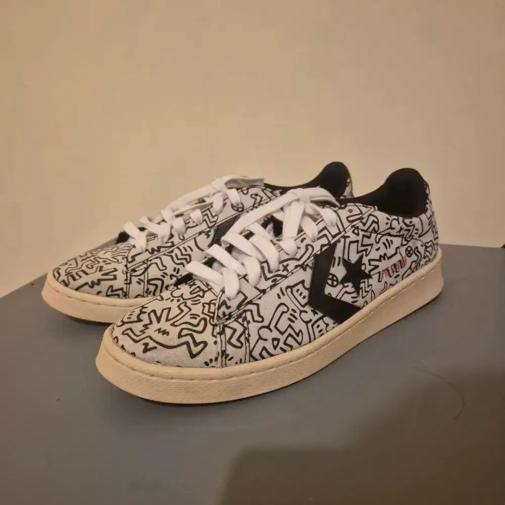 Converse x Keith Haring Pro Leather Low Top UK EU 41 100% Original
