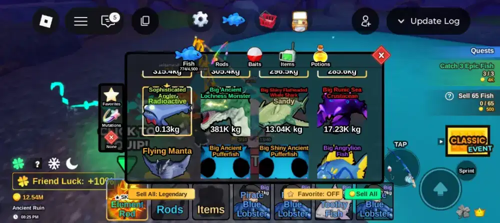 WTS ikan di game fish ir roblox