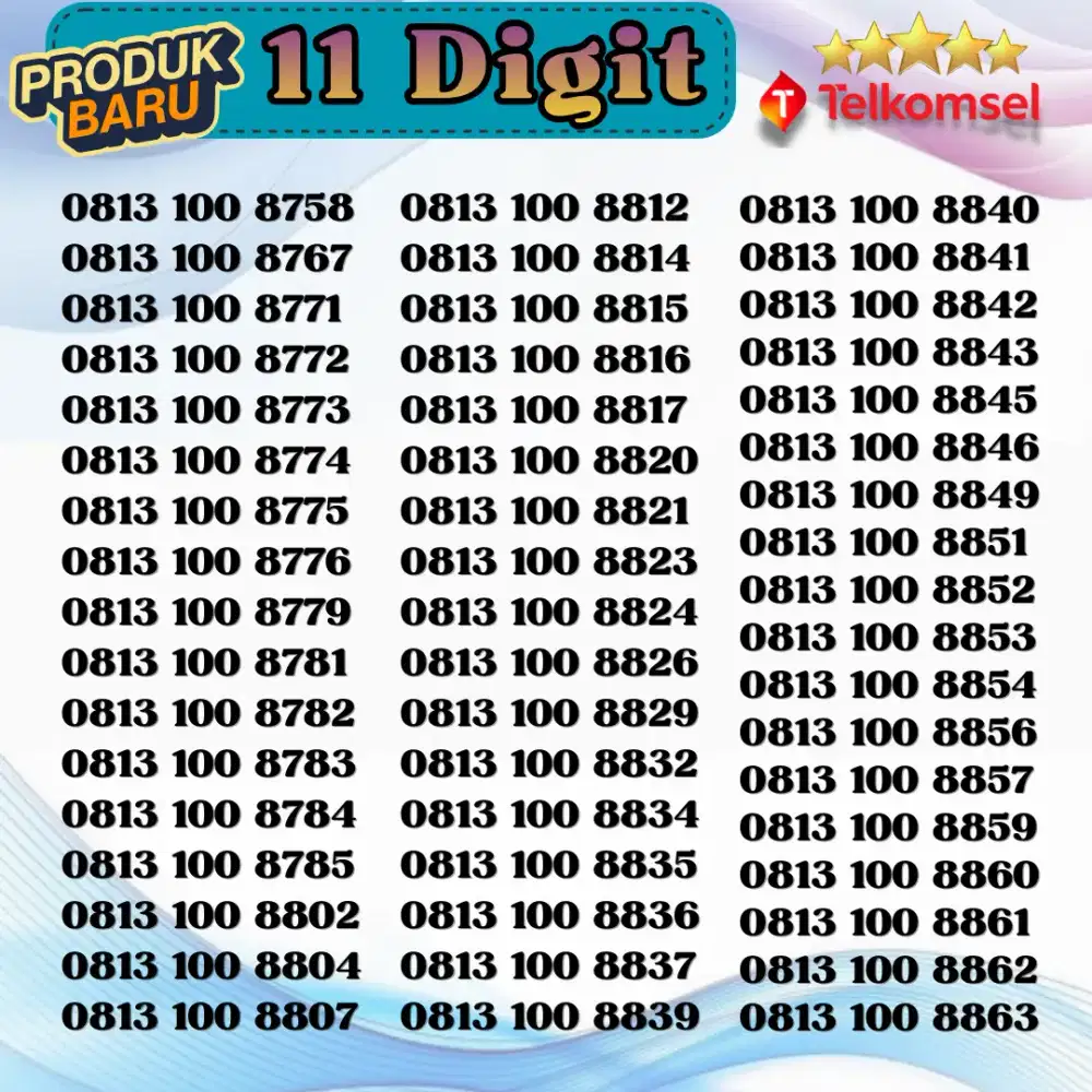 Telkomsel 11 digit nomor cantikk