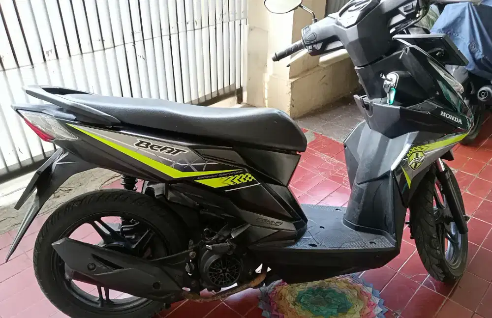 Honda New Beat Fi 2017 Hitam mulus mantap siap pakai