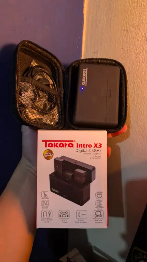 Takara intro x3 microphone External android Iphone kamera