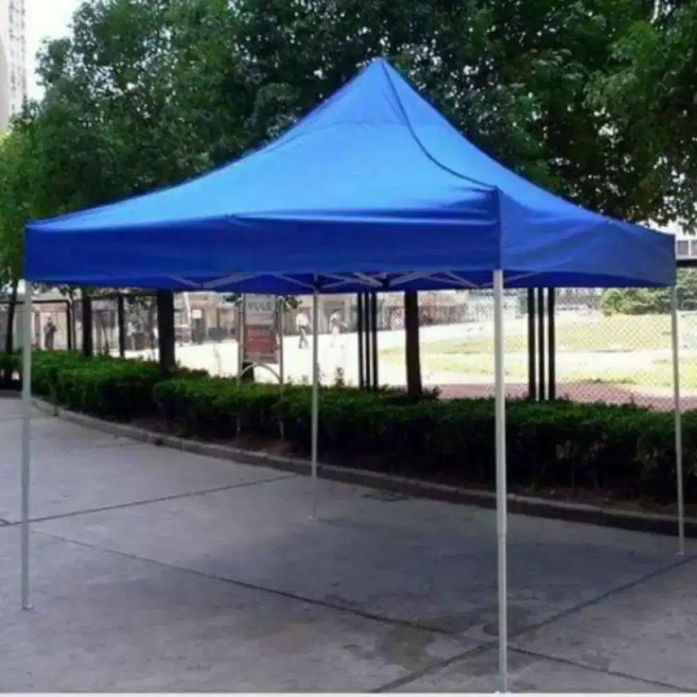 tenda lipat 3x3 lengkap 3 sisi