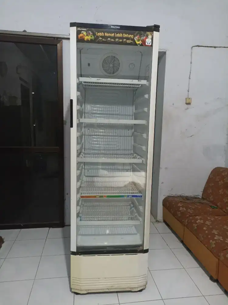 kulkas showcase polytron